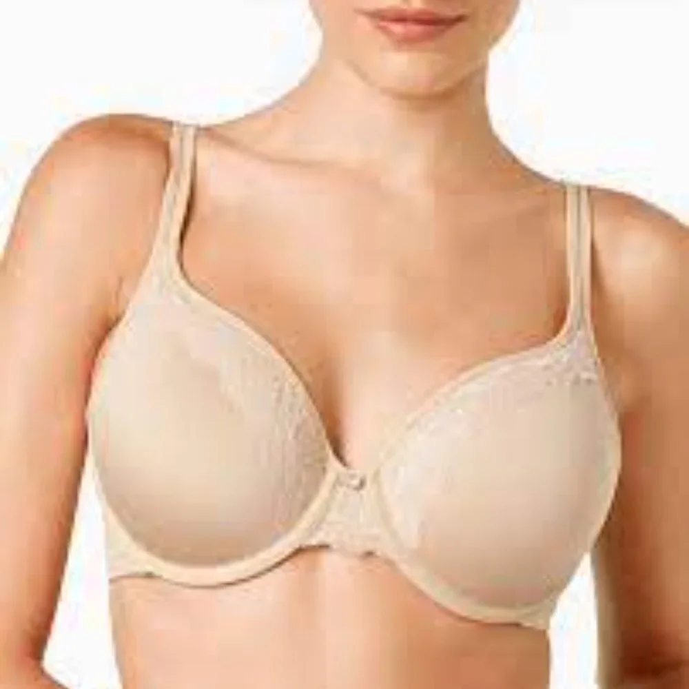 BALI One Smooth U Ultra Light Lace Lift Underwire Tan Nude Bra | Size: 38C - Picture 2 of 9